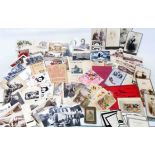 A collection of old cartes-de-viste and postcards - sold with other small publications