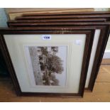 Five matching framed late Victorian/early 20th Century photographic reprints, all entitled "Old