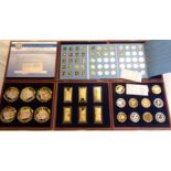 A Whitman Statehood Quarters coin set 1999-2009 - sold with a Windsor Mint boxed and cased set of