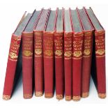 The Second Great War: 9 vols, red gilt cloth, 4to. Pub. Waverley