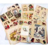A modern scrapbook containing a collection of recovered late Victorian scrapbook pages including
