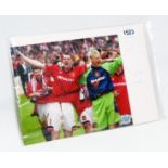 Gary Pallister: an unframed photograph signed by the player and with Allstars certificate verso -