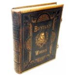 "Bunyan's Choice Works", late Victorian edition, tooled leather binding with brass edges and