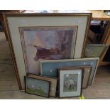 Margaret W. Tarrant: five framed coloured nursery prints in two size formats - sold with various