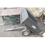 "The Handy" all metal tipping garden trailer - nearly new condition