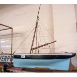 An old pond yacht solid keel West Country revenue cutter