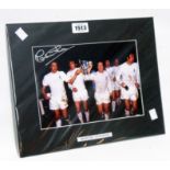 Martin Chivers: an unframed mounted photograph signed by the player and with Allstars certificate
