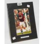 Tony Cottee: an unframed mounted photograph signed by the player and with Allstars certificate verso