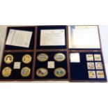 Three boxed Windsor Mint coin sets comprising 70th Anniversary of D-Day, Operation Overlord, and