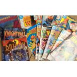 A quantity of various comics including Steel, etc.