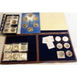 A boxed Windsor Mint 100th Anniversary of the RAF coin set - sold with two British Military Aircraft