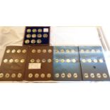 A boxed and cased Windsor Mint Ships that Made History gold plated coin set - sold with a two