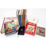 A small collection of vintage children's items including Deans rag book "One Two Three", Noddy