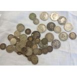 A collection of antique and later Great British silver coinage, Shillings, Sixpences, and