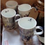Four Lowry mugs