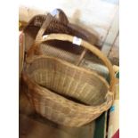 Two wicker baskets