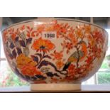 A large late 20th Century Chinese bowl - damage