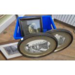 Three framed monochrome photographs including Newton Abbot and High Street, Wallingford - sold