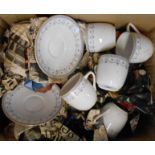 A Foley china part tea set - various condition