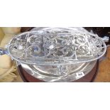 An aluminium beef serving dish, etc.