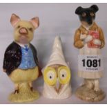 A Beswick Beatrix Potter figurine Pickles and Pigling Bland similar - sold with a modern Royal