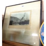 Two early 20th Century photographs of views in Norway, one of Bergen Harbour and the other Balholm