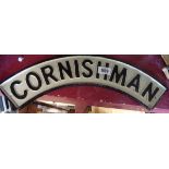 A modern reproduction cast iron Cornishman sign