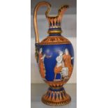 A 19th Century Samuel Alcock & Co. bone china Greek Revival urn