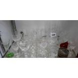 Assorted glassware including Royal Brierly, Stuart, etc.