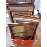 †K. Moore: a large selection of original works in oil on board - various subjects - most signed