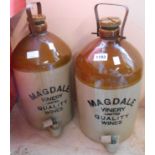 Two stoneware flagons for Magdale Winery