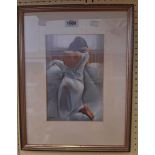 Domingo (Catalan): a framed coloured print study of a female - World Galleries details of the artist