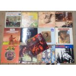 A quantity of blues vinyl LPs including Fleetwood Mac, John Mayall Blues Breakers with Eric Clapton,