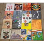 Seventeen assorted 1960`s vinyl LPs including Andy Warhol's Velvet Underground, Traffic, The Jimi