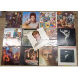 Thirteen David Bowie vinyl LPs including Ziggy Stardust, Pin Ups, Diamond Dogs, The Man Who Sold the