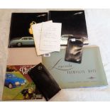 Assorted automobilia collectables including Lagonda technical data folder, History of Vauxhall