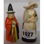 Two Royal Worcester candle extinguishers, witch and nun