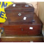 Three antique boxes - for restoration