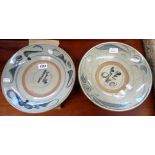 Two Chinese bowls - one a/f