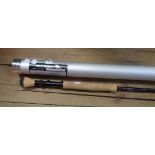 A St. Croix Legend Series L9012 graphite two section fishing rod with original bag and aluminium