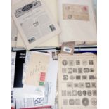 A black Simplex stamp album with mainly posted letter contents - sold with various other letters and
