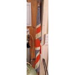 A vintage Union Flag on wooden pole - pole 6' 3" high