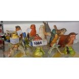 Seven Goebel bird figurines and three further birds - various condition