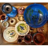 A box containing a quantity of Torquay pottery including Longpark, Wesuma, Aller Vale, etc. -