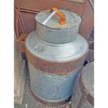 A 23" high milk churn