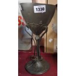 A large pewter goblet Bitter & Gobbers, Imperial Zinn Germany