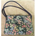 A vintage Waldy purse - sold with a 1950`s Florida celluloid clutch purse and another similar with