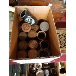 A Box Containing A Selection of Phonograph Cylinders