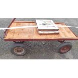 A purpose built porter's trolley