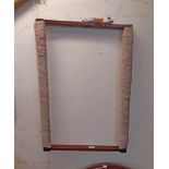 A modern stained wood embroidery frame - for reconstruction